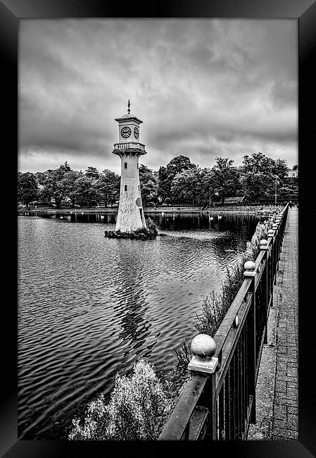  Scott Memorial Lighthouse Roath Park Cardiff 3 mo Framed Print by Steve Purnell