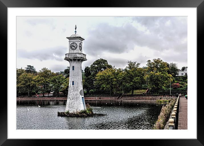 Scott Memorial Lighthouse Roath Park Cardiff 6 Framed Mounted Print by Steve Purnell