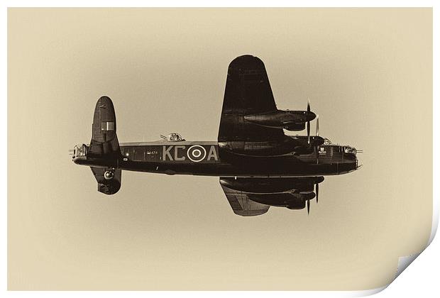 Avro Lancaster Print by Roger Green