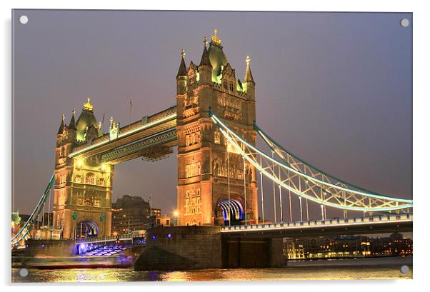  Tower Bridge, London Acrylic by Satya Adt