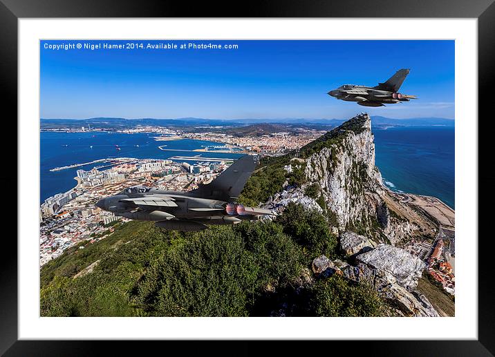 Tornado GR4 Fly Past Framed Mounted Print by Wight Landscapes