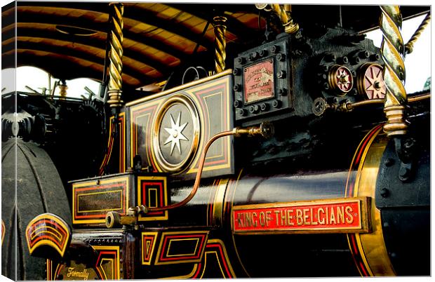 King of the Belgians Steam Engine Canvas Print by Jay Lethbridge
