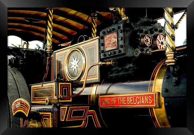 King of the Belgians Steam Engine Framed Print by Jay Lethbridge