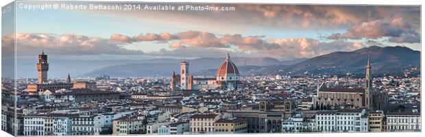  Florence from Michelangelo Square Canvas Print by Roberto Bettacchi