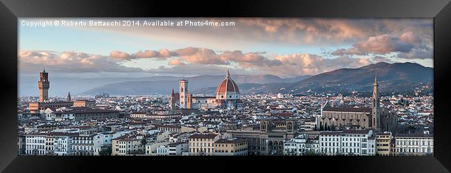  Florence from Michelangelo Square Framed Print by Roberto Bettacchi