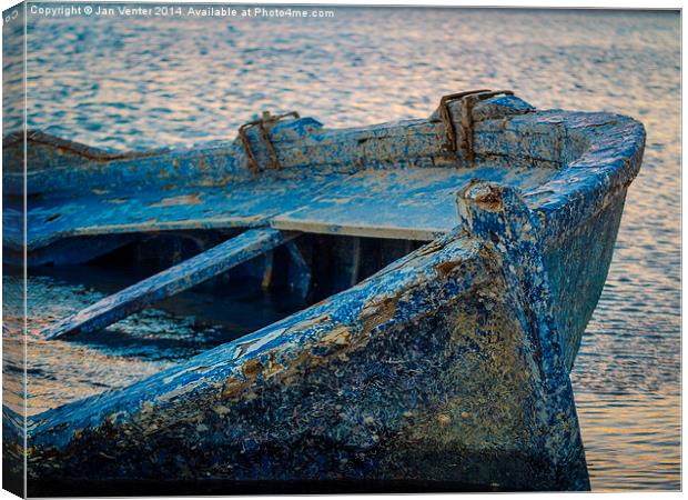  Old Boat Canvas Print by Jan Venter