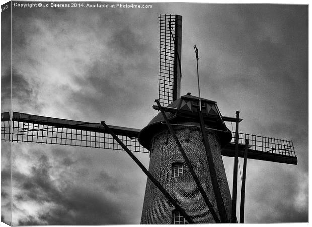 dutch windmill Canvas Print by Jo Beerens