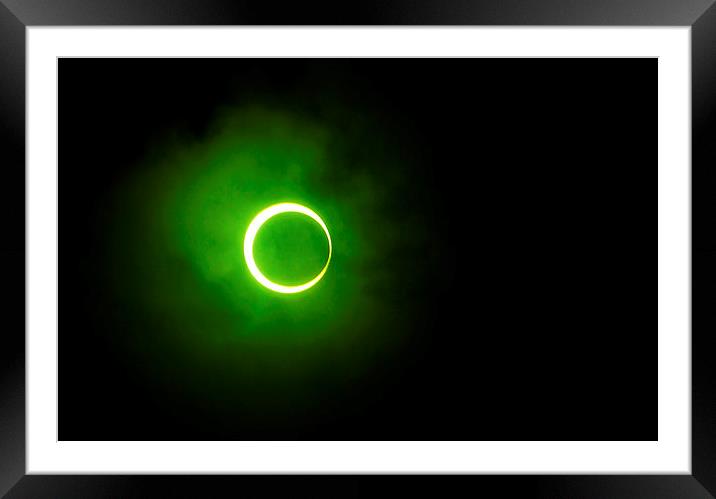  15 January 2010 Solar Eclipse Maldives  Framed Mounted Print by Jenny Rainbow