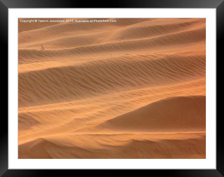  Dunes  Framed Mounted Print by Yasmin Jeevanjee