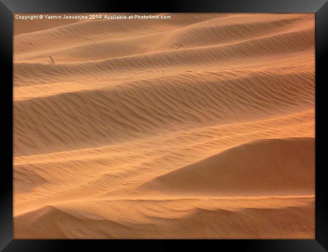  Dunes  Framed Print by Yasmin Jeevanjee