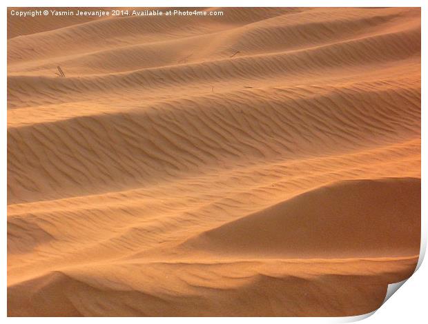  Dunes  Print by Yasmin Jeevanjee