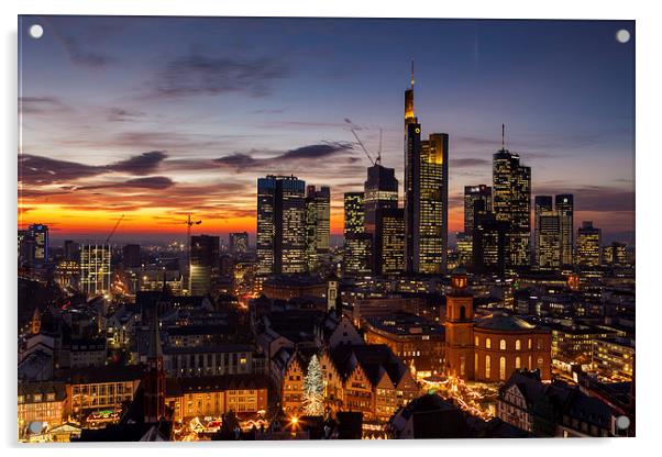 Skyline Frankfurt Acrylic by Thomas Schaeffer