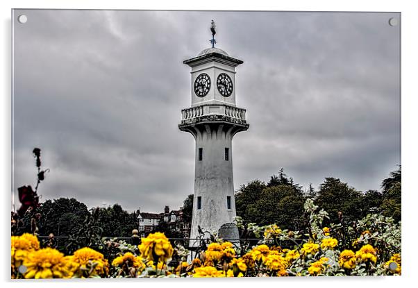 Scott Memorial Lighthouse Roath Park Cardiff 5 Acrylic by Steve Purnell