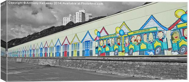  Bournemouth land train shed Canvas Print by Anthony Kellaway