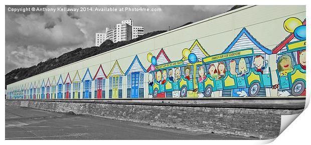  Bournemouth land train shed Print by Anthony Kellaway