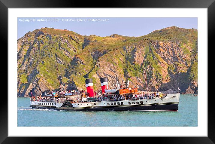  Ps Waverley at Ilfracombe Framed Mounted Print by austin APPLEBY