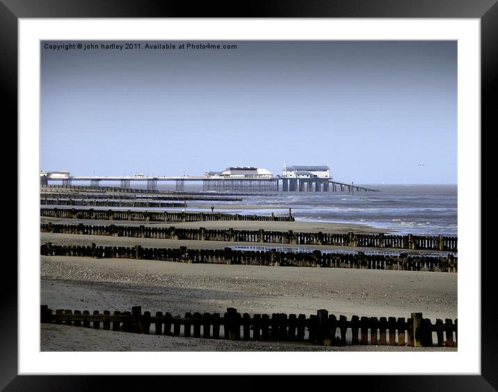 Cromer Pier in the Distance, North Norfolk Framed Mounted Print by john hartley