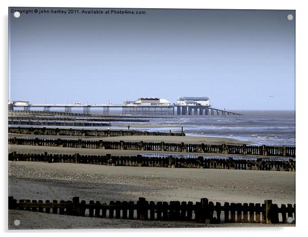 Cromer Pier in the Distance, North Norfolk Acrylic by john hartley