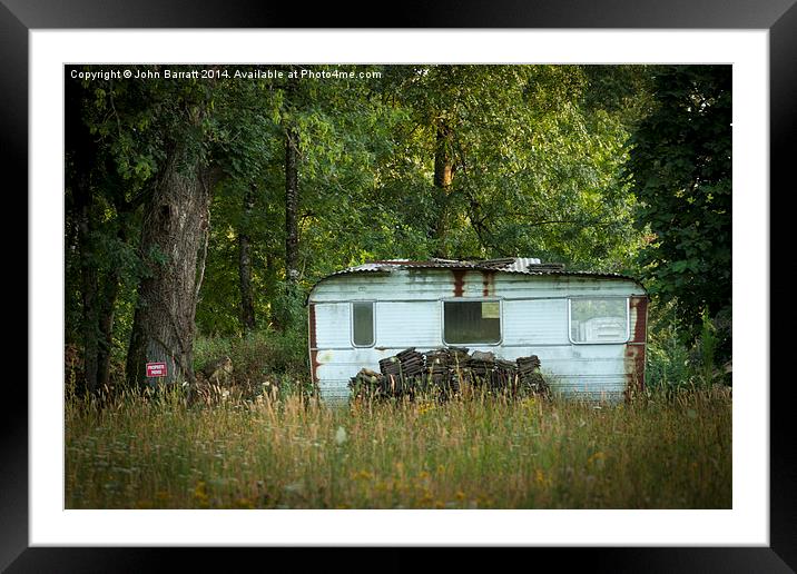  Private Property Framed Mounted Print by John Barratt