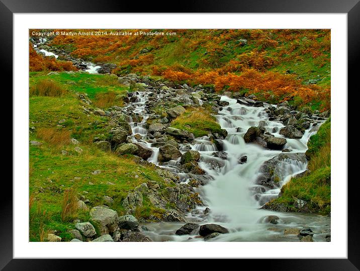  Lake District Stream Framed Mounted Print by Martyn Arnold