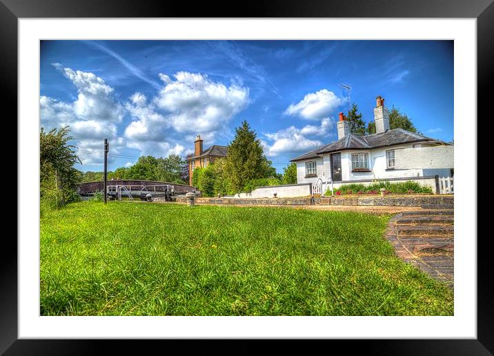  Lock House HDR Framed Mounted Print by peter wyatt