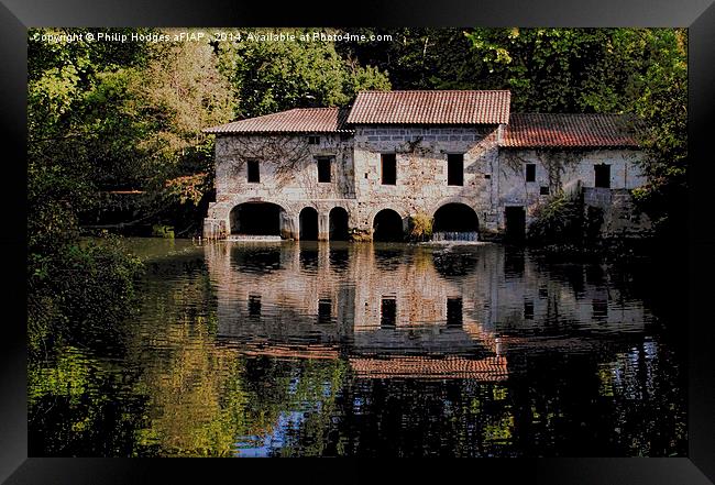  French Water Mill 1 Framed Print by Philip Hodges aFIAP ,