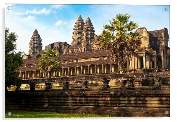 Angkor Wat, Cambodia Acrylic by Dave Carroll