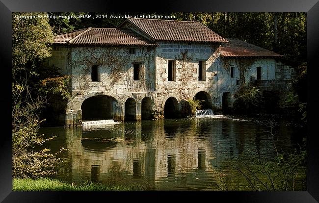  French Water Mill 2  Framed Print by Philip Hodges aFIAP ,