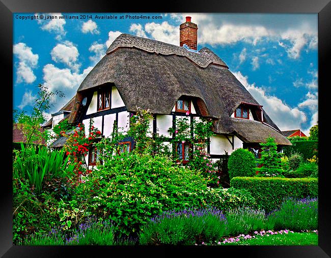 Quaint English Cottage Framed Print by Jason Williams