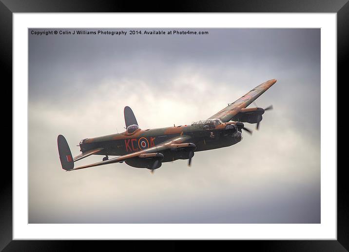  Lancaster PA474 City of Lincoln Framed Mounted Print by Colin Williams Photography