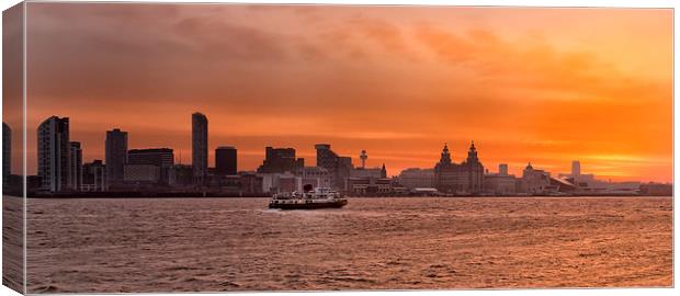River Mersey Ferry  Canvas Print by Jed Pearson