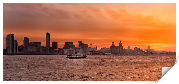 River Mersey Ferry  Print by Jed Pearson