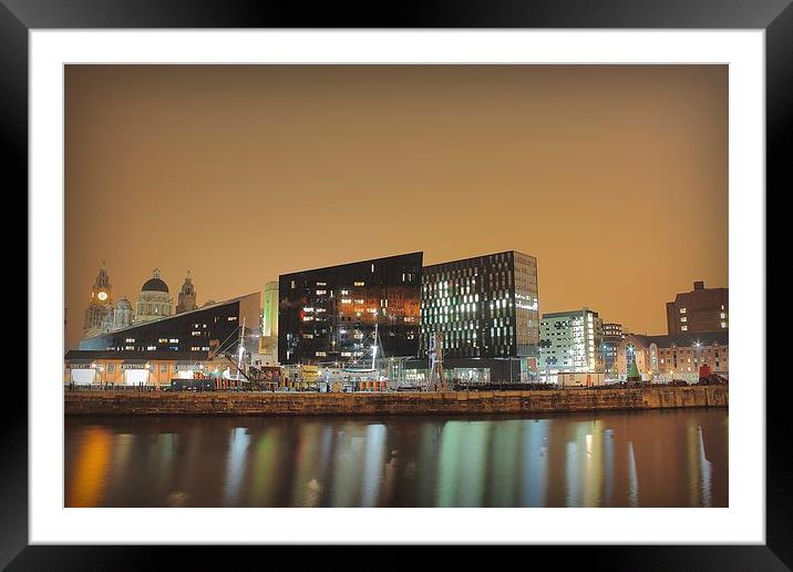 Canning Dock, Liverpool Framed Mounted Print by Adrian McCabe