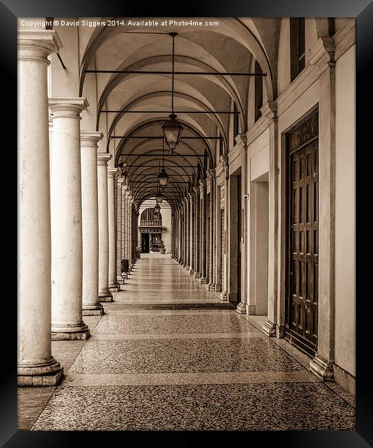  Italian Archway Framed Print by David Siggers