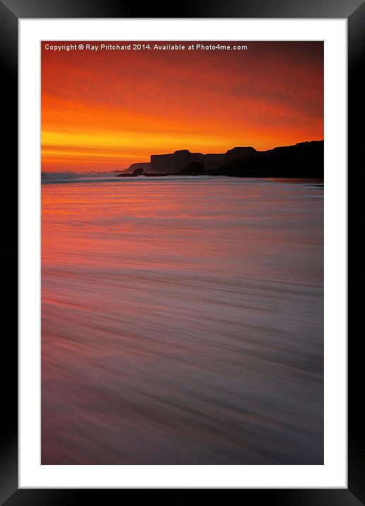  South Shields Sunrise Framed Mounted Print by Ray Pritchard