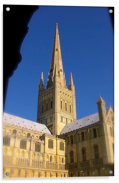  Norwich Cathedral Acrylic by Gordon Holmes