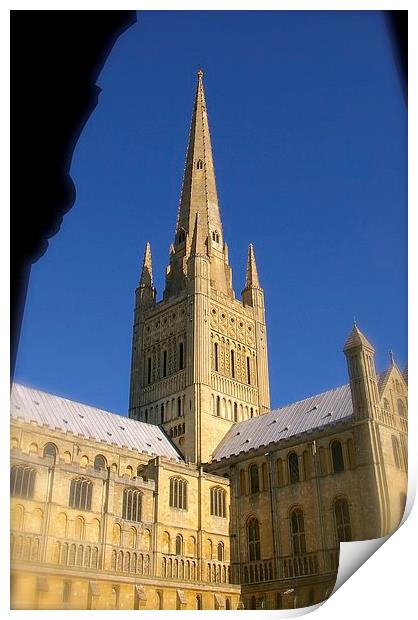  Norwich Cathedral Print by Gordon Holmes