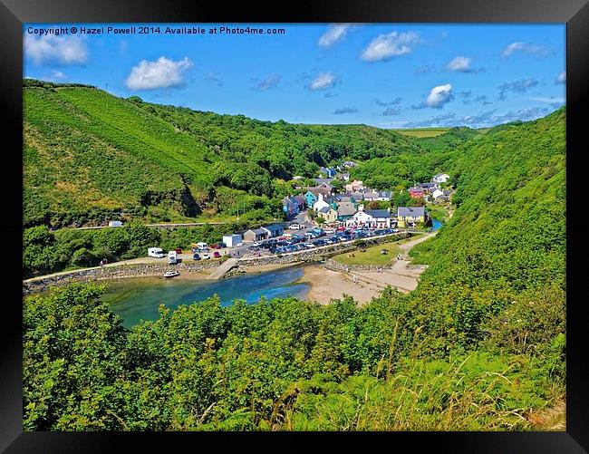  Lower Solva and Harbour Framed Print by Hazel Powell