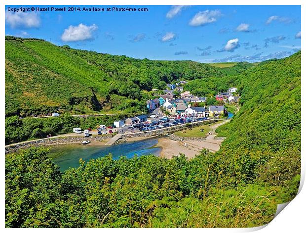  Lower Solva and Harbour Print by Hazel Powell