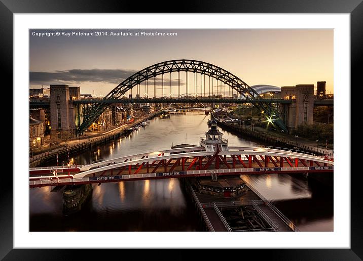  Morning on the Tyne Framed Mounted Print by Ray Pritchard