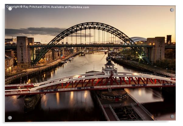  Morning on the Tyne Acrylic by Ray Pritchard