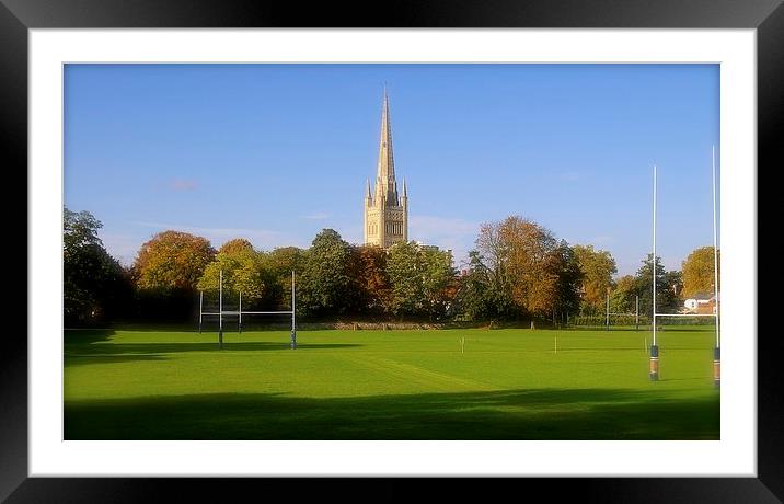  Norwich Cathedral Framed Mounted Print by Gordon Holmes