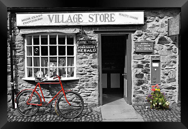 The red bike Framed Print by Gordon Holmes