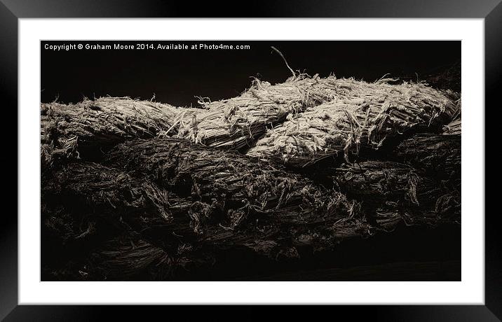 Twisted rope Framed Mounted Print by Graham Moore