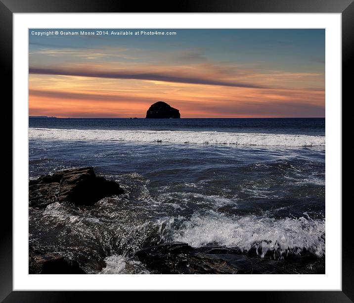 Trebarwith Strand Framed Mounted Print by Graham Moore