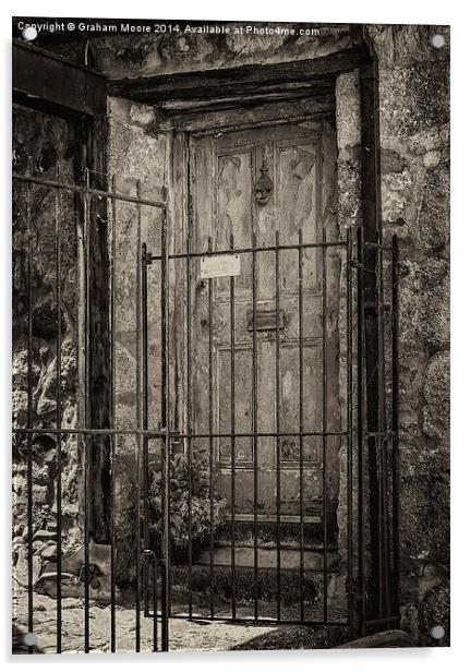 Old doorway Acrylic by Graham Moore