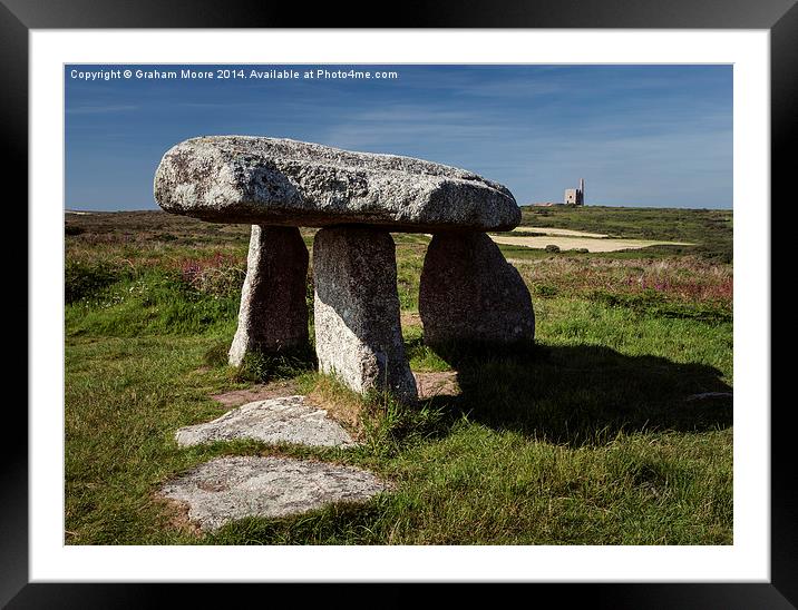 Lanyon Quoit Framed Mounted Print by Graham Moore