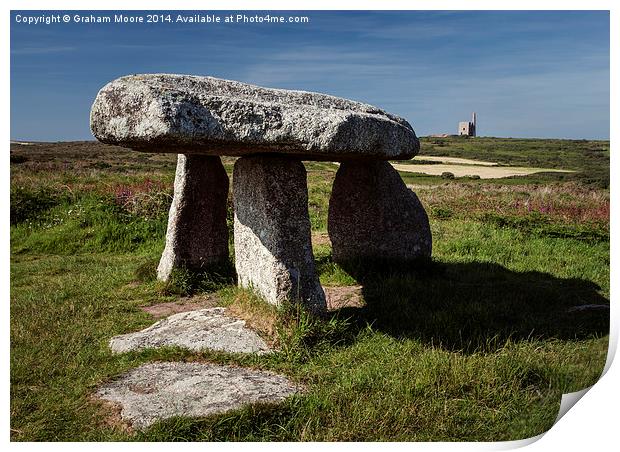 Lanyon Quoit Print by Graham Moore