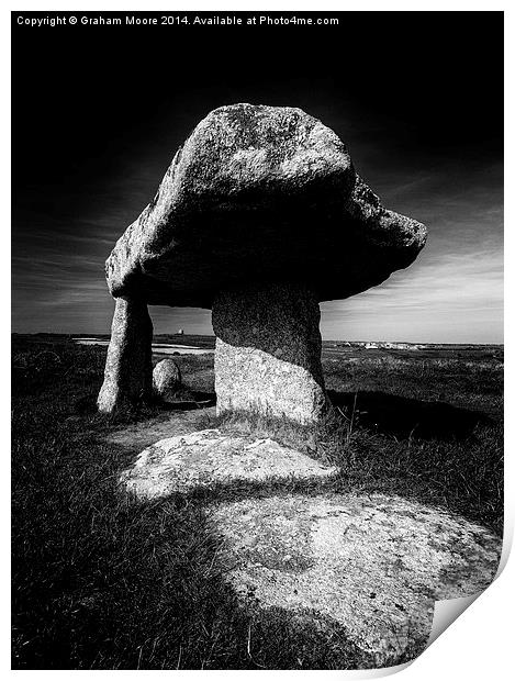Lanyon Quoit Print by Graham Moore