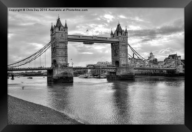 Tower Bridge Framed Print by Chris Day